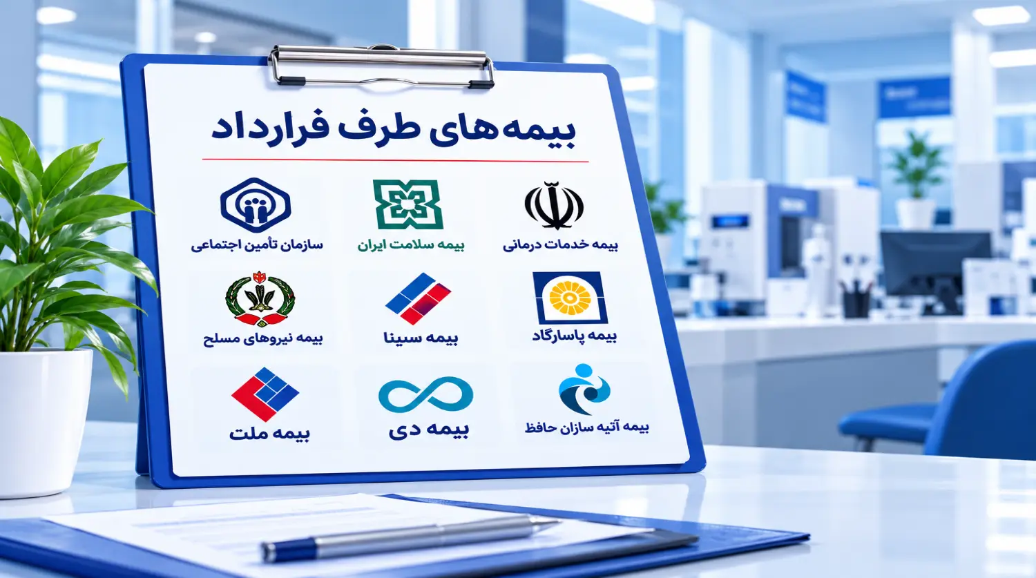 لیست بیم های طرف قرارداد با آزمایشگاه بهمن