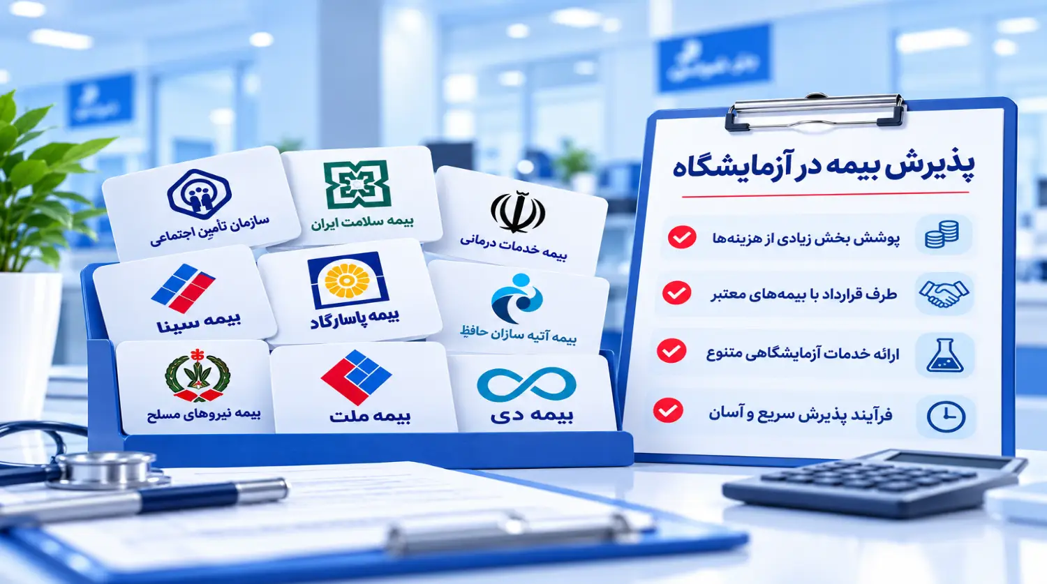 پذیرش بیمه در آزمایشگاه